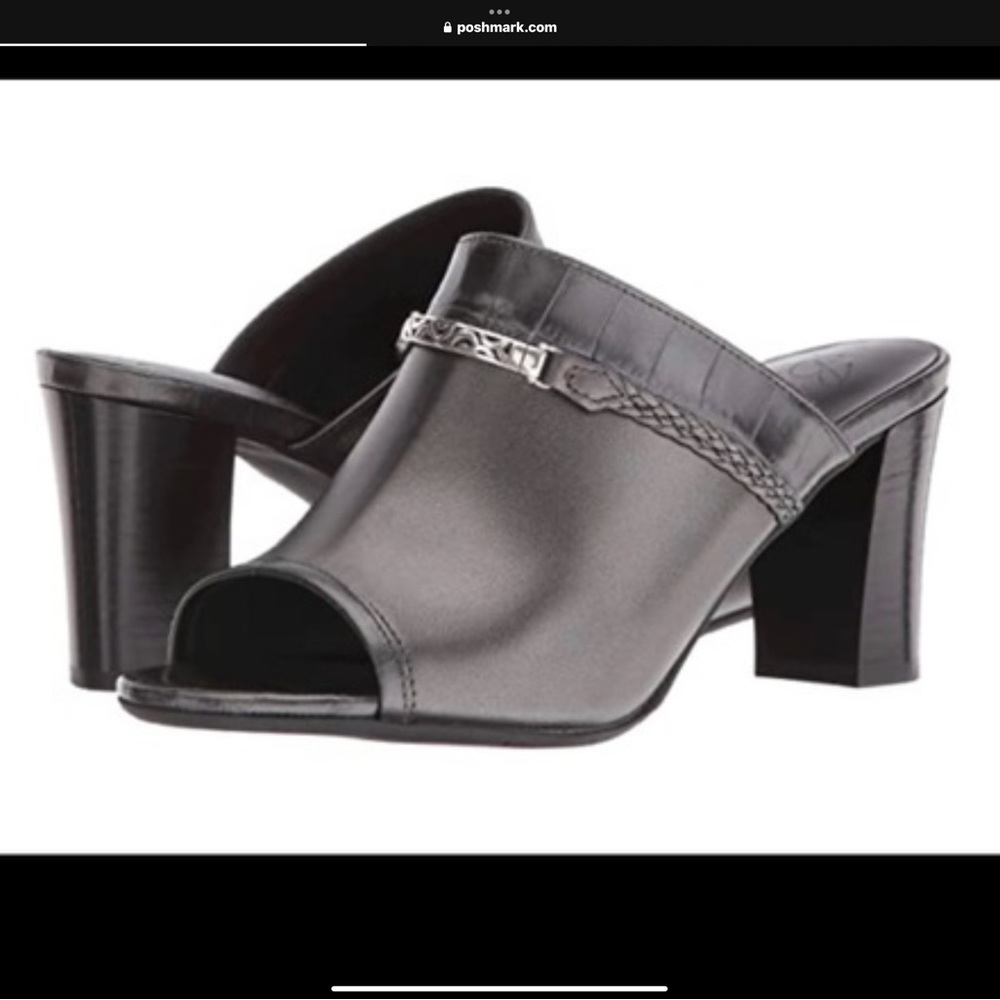 BRIGHTON “Ray” Black Sandal 10M NWT